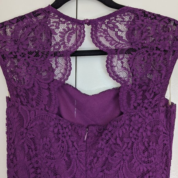 Purple lace formal maxi dress from Modcloth - Picture 3 of 6